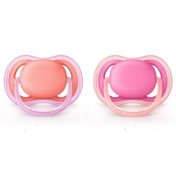 CHUPETA ULTRA AIR DUPLA LISA 6-18M MENINA - PHILIPS AVENT