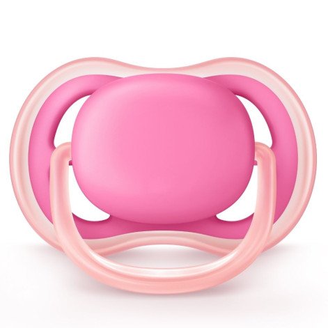 CHUPETA ULTRA AIR DUPLA LISA 6-18M MENINA - PHILIPS AVENT CHUPETA ULTRA AIR DUPLA LISA 6-18M MENINA - PHILIPS AVENT