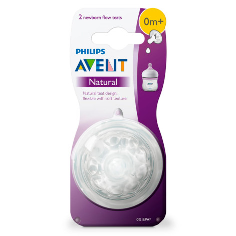 Bico Mamadeira Philips Avent Pétala Nº1 - 0m+ 2 Unidades
