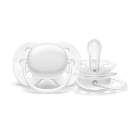Chupeta Philips Avent Ultra Soft de 0 a 6 meses FlexiFit Silicone Branca 1 Unidade Chupeta Philips Avent Ultra Soft de 0 a 6 meses FlexiFit Silicone Branca 1 Unidade
