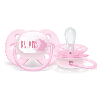 Chupeta Ultra Soft Decorada Philips Avent - SCF527/01 – Rosa