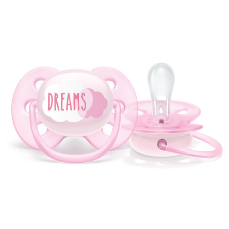 Chupeta Ultra Soft Decorada Philips Avent - SCF527/01 – Rosa