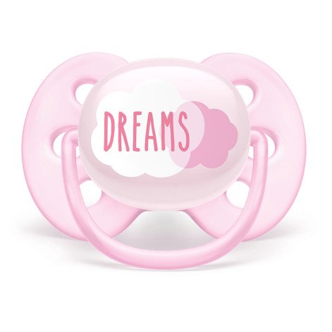 Chupeta Ultra Soft Decorada Philips Avent - SCF527/01 – Rosa