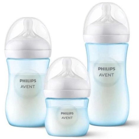 Kit Mamadeira Petala 125ml+ 260ml e 330ml Azul - Aven Kit Mamadeira Petala 125ml+ 260ml e 330ml Azul - Aven