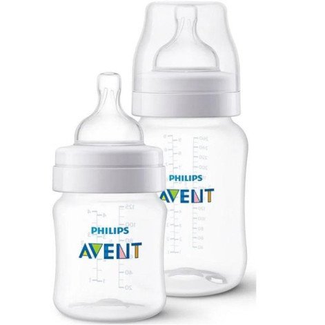 Kit com 2 Mamadeiras ANTI-COLIC Classica 125/260ML Philips AVENTS SCY119/05