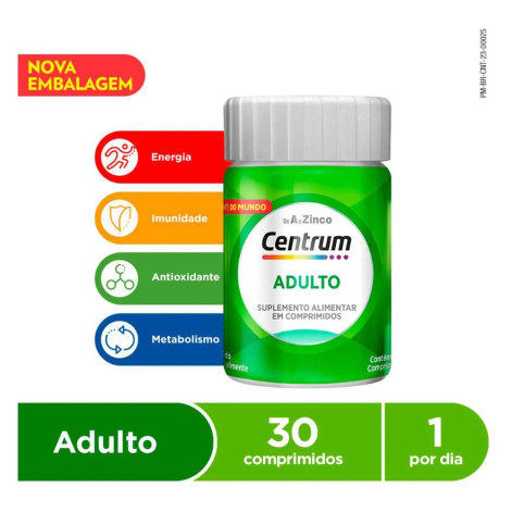 Polivitamínico Centrum de A-Z 30 comprimidos