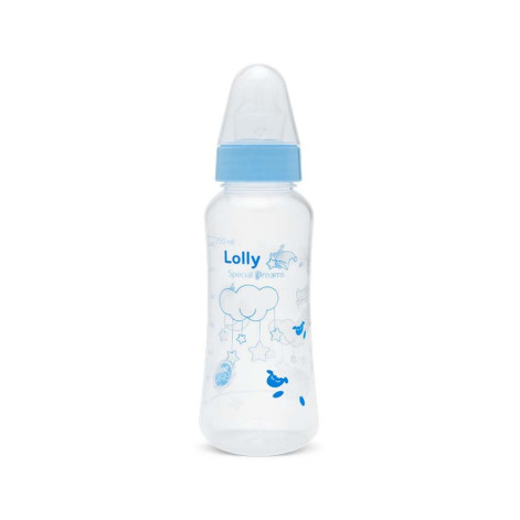 Mamadeira Lolly Especial Sil Red 250ml Azul 