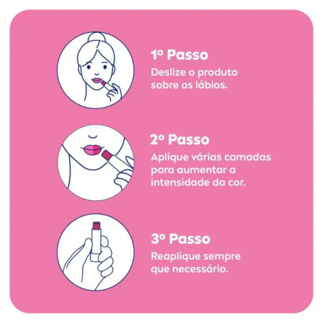 Hidratante Labial Nivea Hidra Color 2 em 1 Rosa Pink 4,8g