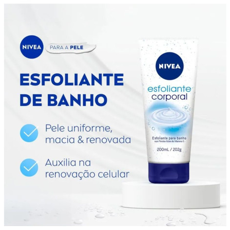 Esfoliante Corporal Nivea Bath Care com Vitamina E 200ml