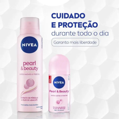 Desodorante Antitranspirante Aerosol Nivea Pearl & Beauty Feminino 48h 150ml
