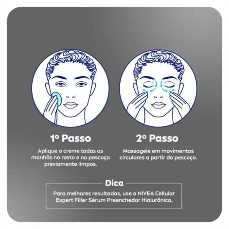 Creme Facial Antirrugas Nivea Cellular Expert Filler Dia FPS 30 49g