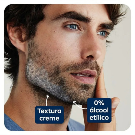 Creme de Barbear Nivea Men Sensitive 2 em 1 com 65g