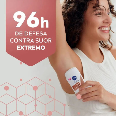 Desodorante Antitranspirante Stick Barra Nivea Derma Protect Clinical Feminino 96h 54g