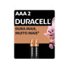Pilha Duracell Alcalina Palito AAA Com 2 Unidades