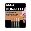 Pilha Alcalina Duracell Palito AAA 4 Unidades