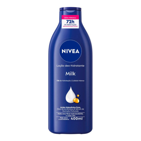 Loção Hidratante Nivea Milk Pele Seca a Extrasseca 400ml Loção Hidratante Nivea Milk Pele Seca a Extrasseca 400ml