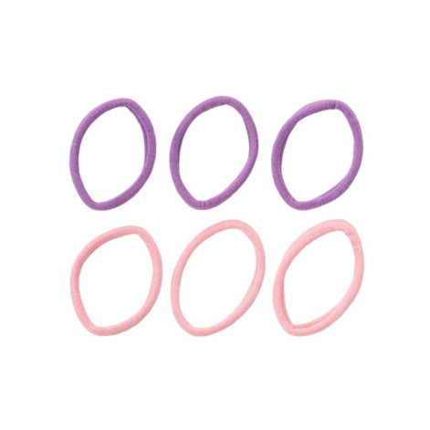 Elásticos De Cabelo Rosa E Lilás Com 6 Unidades Proart Elásticos De Cabelo Rosa E Lilás Com 6 Unidades Proart