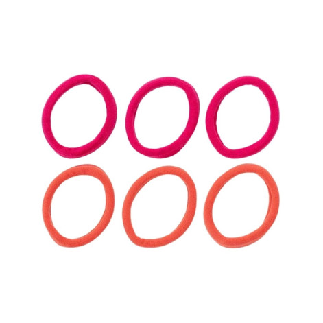 Elásticos De Cabelo Rosa E Laranja Com 6 Unidades Proart