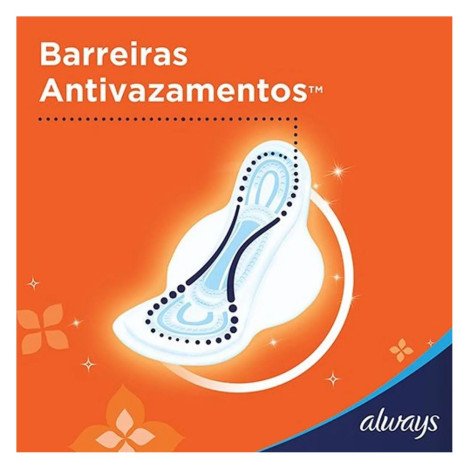 Absorvente Always Super Proteção Seca com Abas 8 Unidades
