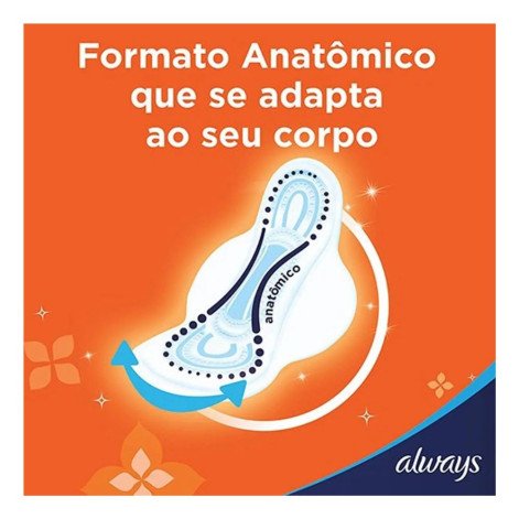 Absorvente Always Super Proteção Seca com Abas 8 Unidades