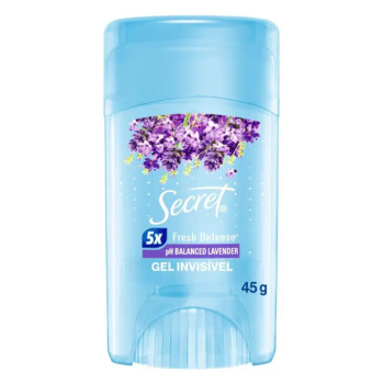 Desodorante Twist Stick em Gel Secret pH Balanceado Lavander 48h 45g
