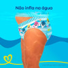 Fralda Pampers Splashers Para Nadar Baby Shark Tamanho P-M 12 Unidades