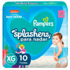 Fralda Pampers Splashers Baby Shark Praia e Piscina XG 10 unidades