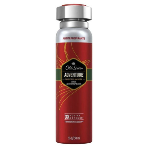 Desodorante Antitranspirante Aerosol Old Spice Adventure Masculino 48H 150Ml