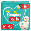 Fralda Pampers Pants Ajuste Total Tamanho P com 46 Unidades