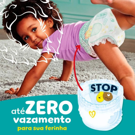 Fralda Pampers Pants Ajuste Total Tamanho P com 46 Unidades
