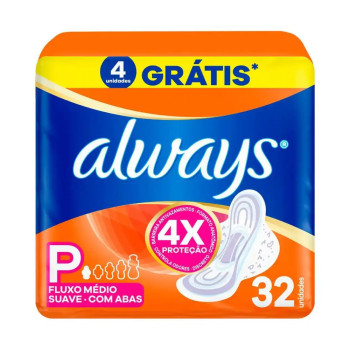 Absorvente Always P Total Suave C/Ab L32P28