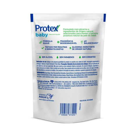 Refil Sabonete Líquido Protex Baby Glicerinado 180ml