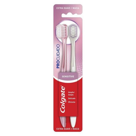 Escova Dental Colgate Pro Care Sensitive Extra Macia 2 Unidades