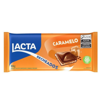  Chocolate Lacta tablete Caramelo 104g