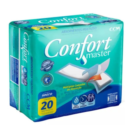 Absorvente Geriátrico Confort Master Pacote Com 20 Unidades Absorvente Geriátrico Confort Master Pacote Com 20 Unidades