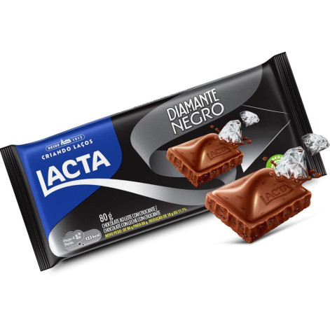 Choc Lacta Diamante Negro 90G
