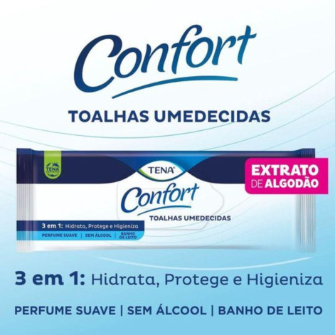 Toalhas Umedecidas Tena Confort Mini 40un Toalhas Umedecidas Tena Confort Mini 40un