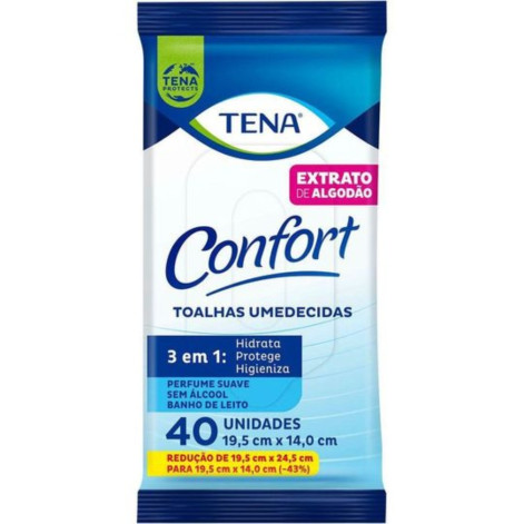 Toalhas Umedecidas Tena Confort Mini 40un Toalhas Umedecidas Tena Confort Mini 40un