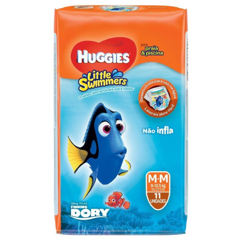 Fralda Huggies Little Swimmers Praia e Piscina M 11 unidades
