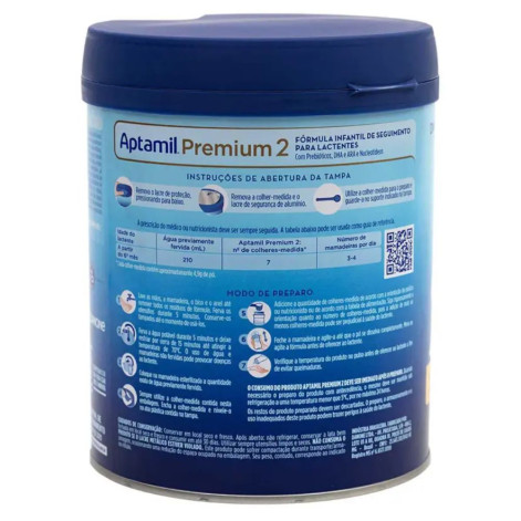 Fórmula Infantil Aptamil Premium 2 Danone 6 a 12 meses 800g