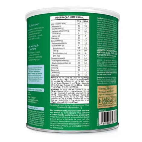 Fórmula Infantil Nestogeno 1 Nestlé 0 a 6 meses 800g