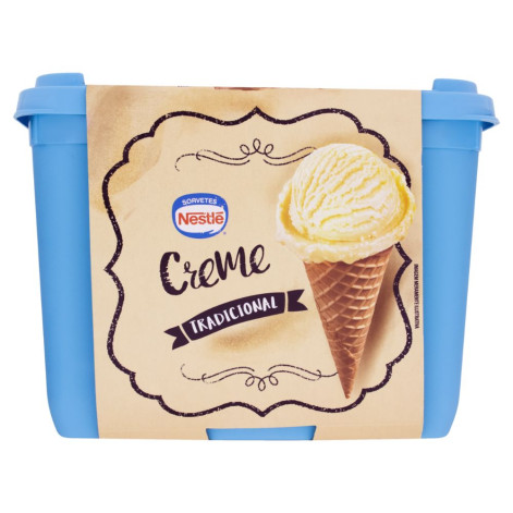 Sorvete Nestlé Retro Creme Tradicional 1,5 Litros