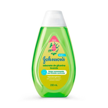Sabonete Líquido Johnsons Baby Glicerina Lavanda 200ml
