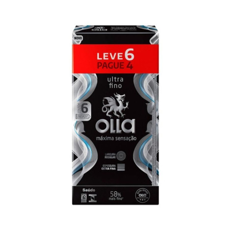 Preservativo Olla Sensitive Máxima Sensação Ultra Fino - Leve 6 Pague 4 Preservativo Olla Sensitive Máxima Sensação Ultra Fino - Leve 6 Pague 4