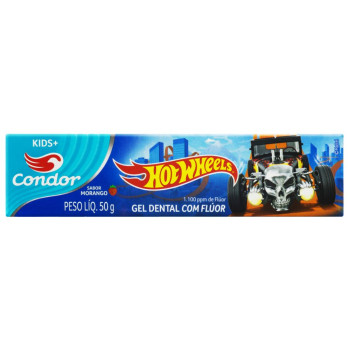 Gel Dental Condor Hotwheels Morango 50G