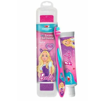 Kit Esc+Gel Kids Condor Est Barbie 6 Anos
