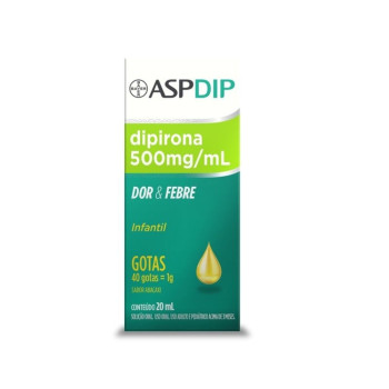 Dipirona Aspdip 500mg/ml Gotas Abacaxi 20ml Bayer
