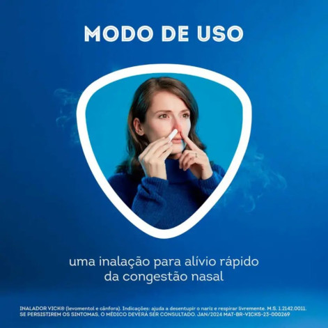 Vick Inalador Descongestionante Nasal 0,5g 1 unidade