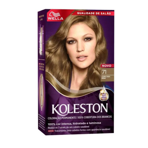 Tintura Creme Koleston 71 Louro Cinza Médio