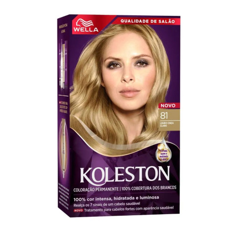 Tinta de Cabelo Permanente Koleston N 81 Louro Cinza Claro